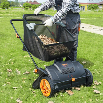Adjustable Lawn Debris Sweeper Cart