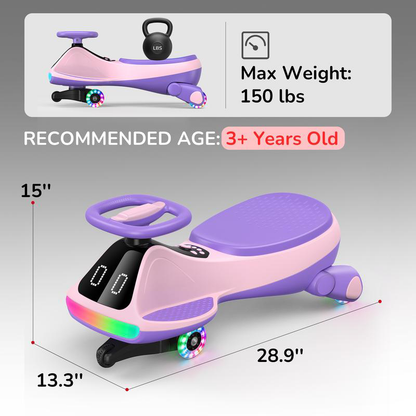 Light Up Electric Ride Car