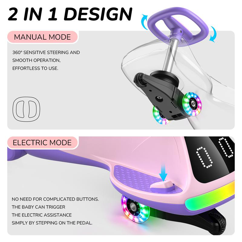 Light Up Electric Ride Car