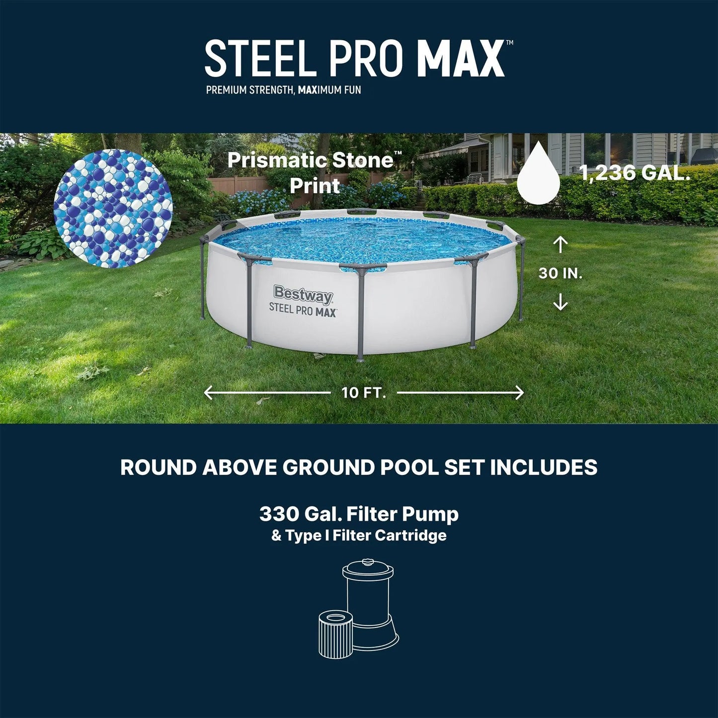 Premium Backyard Family Pool Set